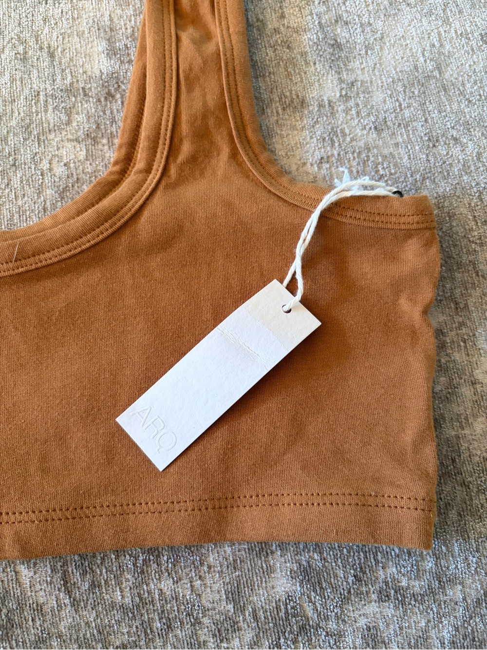 ARQ Wide Strap Bra in Toffee - Picture 2 of 5